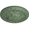 Ekena Millwork Acanthus Ceiling Medallion, Hand-Painted Athenian Green, 11 3/8"OD x 2"P CM11ACAGF - alternate 2